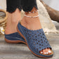 Orthopädische Damen-Sandalen aus PU-Leder mit weichem Fußbett und Fußgewölbestütze