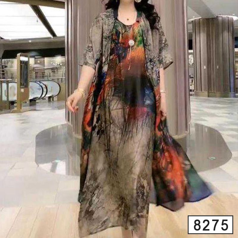 🔥2024 Neues Modell🔥Damen Print Kleid 2-teiliges Set