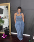 Denim-Jumpsuit mit weitem Bein