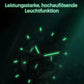 Leuchtende quadratische automatische mechanische Luxusuhr