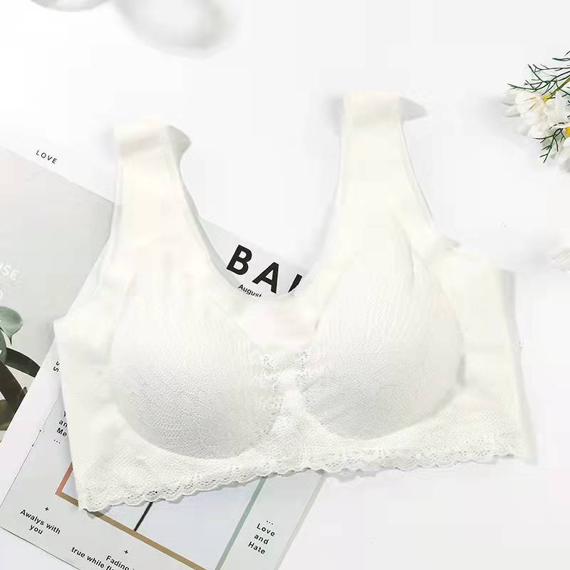 Latex 4.0 Graceful Anti-saggy Breathable Lace Large Size Bra