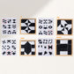 🌸Kreatives Lernpuzzleset für Kinder in Schwarz und Weiß
