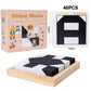 🌸Kreatives Lernpuzzleset für Kinder in Schwarz und Weiß