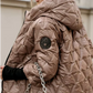 Patchwork-Baumwolljacke mit Kapuze für Herbst und Winter