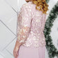 Kleid Set in großen Größen mit besticktem Überwurf