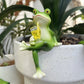 🍃Frosch-Blumentopf-Hänger-Ornament🍷