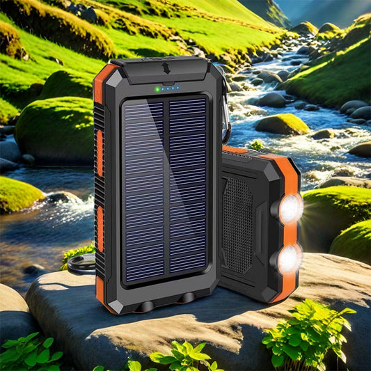 🔥🔥2025 Wasserdichte Powerbank mit ultralanger Akkulaufzeit🔥Zonne-energie Powerbank