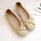 Damen Flache Slip-On Schuhe mit Schleifen-Knoten