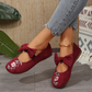 Lässige flache Slip-On-Schuhe mit Stickerei für Damen