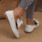 Lässige flache Slip-On-Schuhe mit Stickerei für Damen