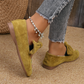 Lässige flache Slip-On-Schuhe mit Stickerei für Damen