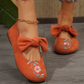 Lässige flache Slip-On-Schuhe mit Stickerei für Damen
