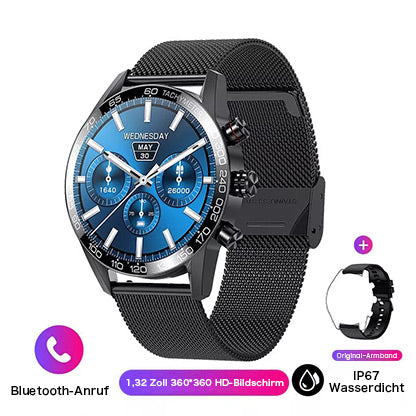 NEUE SMARTWATCH BENUTZERDEFINIERTES ZIFFERBLATT, SPORT WASSERDICHT BLUETOOTH  ANRUF SMARTWATCH ECG+PPG