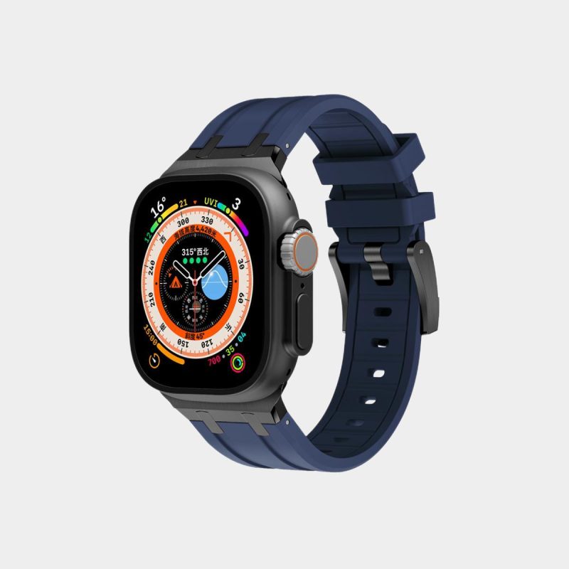 AP Metallkopf-Silikonband für Apple Watch