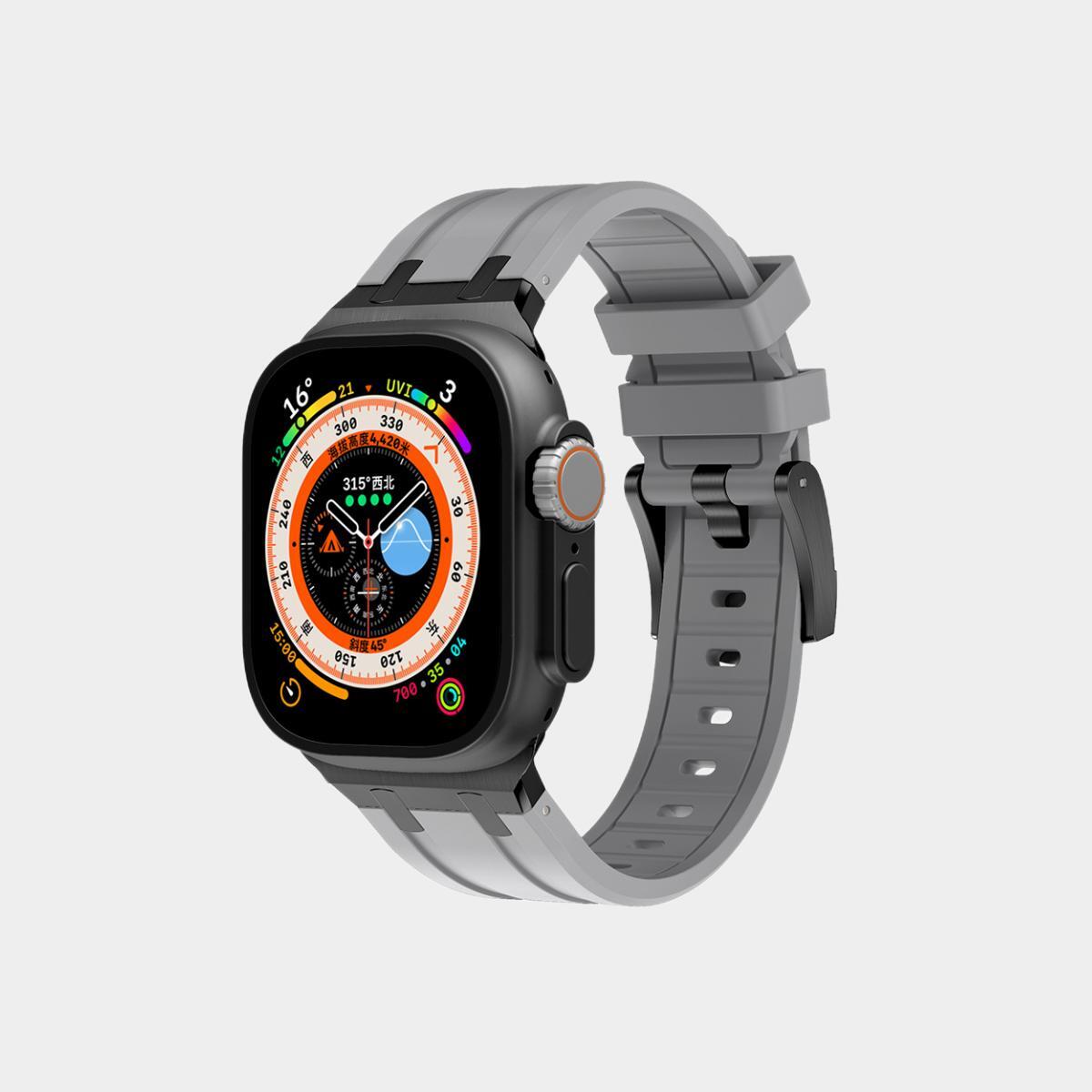 AP Metallkopf-Silikonband für Apple Watch