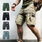 Shorts in Übergröße mit mehreren Taschen für Herren