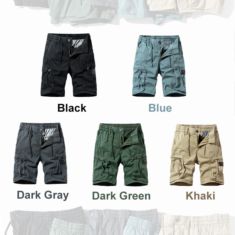 Shorts in Übergröße mit mehreren Taschen für Herren