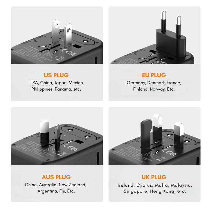 Universeller 100V-220V Smart Travel Adapter Spannungswandler.