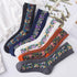 Hohe Retro-Socken Einzigartige bestickte Blumen-Socken