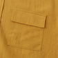 Camicia da uomo a maniche corte casual in cotone e lino tinta unita
