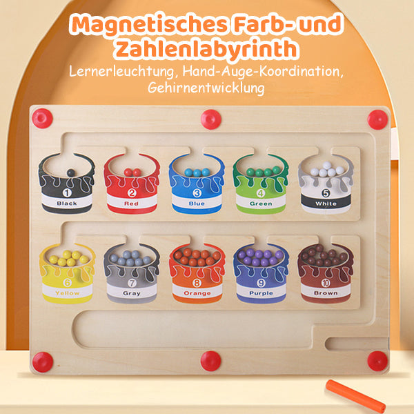 Magnetisches Farb- und Zahlenlabyrinth