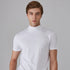 Herren-T-Shirt mit Stehkragen und schmaler Passform