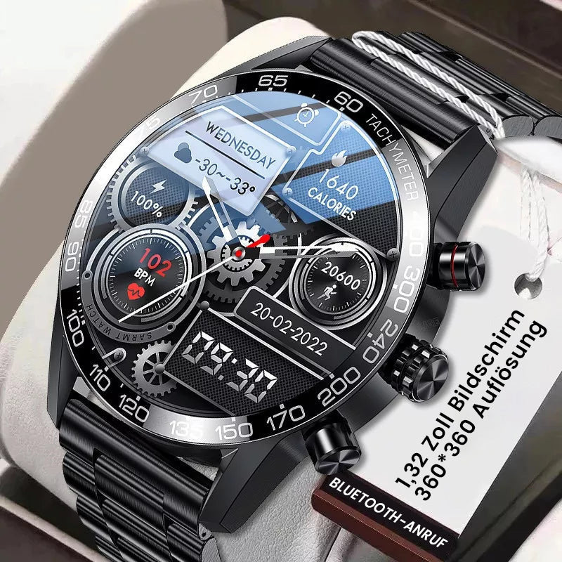 NEUE SMARTWATCH BENUTZERDEFINIERTES ZIFFERBLATT, SPORT WASSERDICHT BLUETOOTH  ANRUF SMARTWATCH ECG+PPG