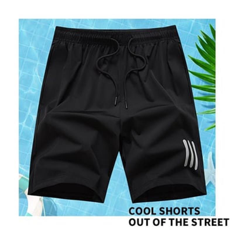 Stretch-Shorts aus Eisseide