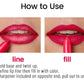 Rotierende, anspitzbare, matte Lippenstiftstifte