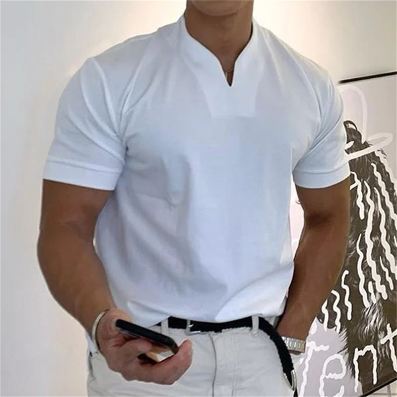 2023 Herren Business Kurzarm-Fitness-T-Shirt