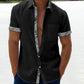 Sommerschlussverkauf - 49% Rabatt 🔥 --- Herren Karo-Kragen Button Down Freizeithemd