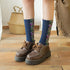 Hohe Retro-Socken Einzigartige bestickte Blumen-Socken