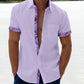 Sommerschlussverkauf - 49% Rabatt 🔥 --- Herren Karo-Kragen Button Down Freizeithemd