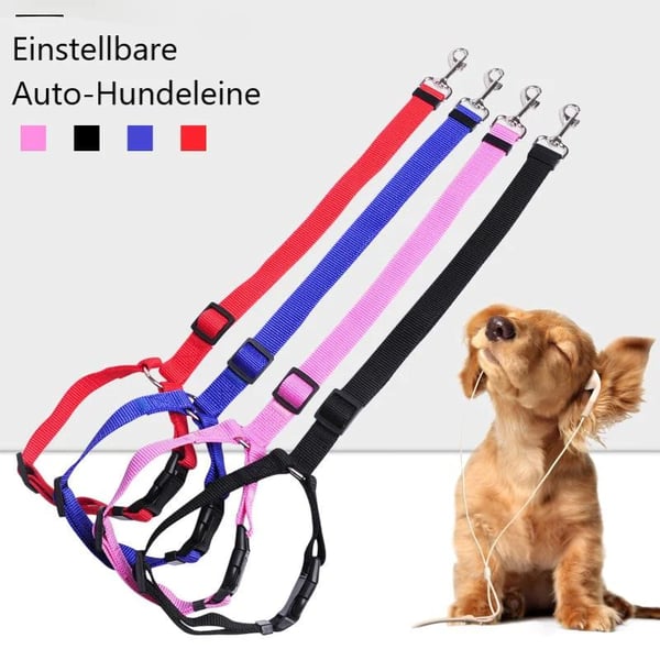 🐾Einstellbare Auto-Hundeleine