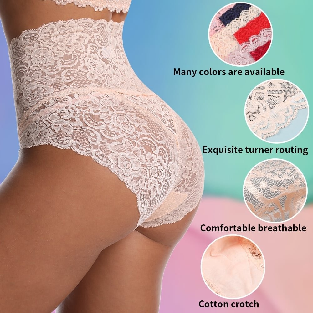 Sexy Premium-Spitzenhöschen mit hoher Taille