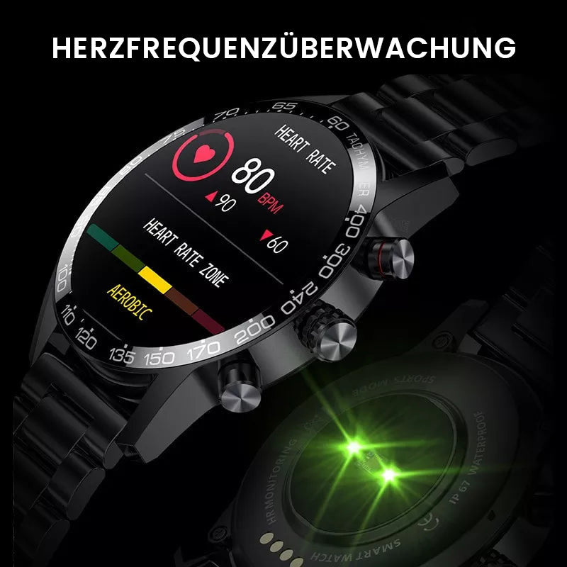 NEUE SMARTWATCH BENUTZERDEFINIERTES ZIFFERBLATT, SPORT WASSERDICHT BLUETOOTH  ANRUF SMARTWATCH ECG+PPG