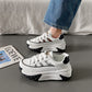 【Höhe um 6 cm erhöht】Atmungsaktive und hohle Plateau-Sneaker