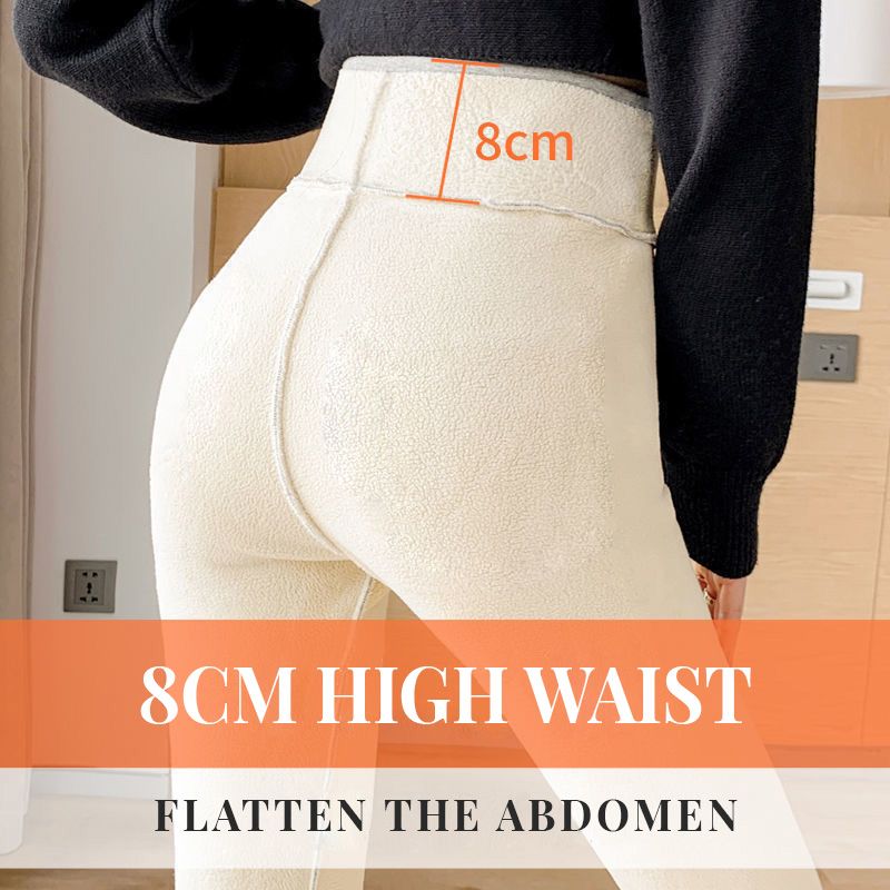 Modische Slim-Fit-Damenhose aus warmem Samt