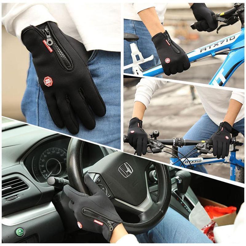 Warme Thermohandschuhe zum Radfahren, Laufen und Autofahren