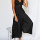 V-Ausschnitt Ausschnitt Weites Bein Jumpsuits