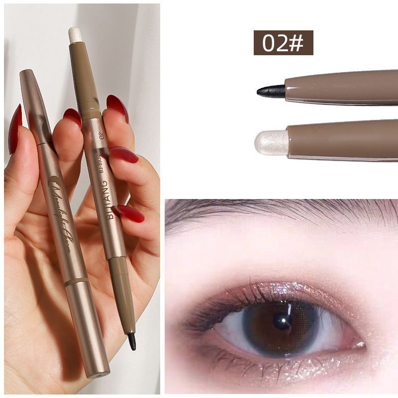 Zweifarbiger Shadow Eyeliner Seidenraupen-Textmarker – tolles Geschenk