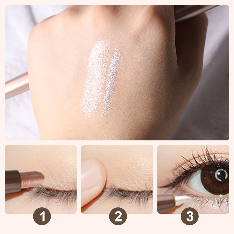 Zweifarbiger Shadow Eyeliner Seidenraupen-Textmarker – tolles Geschenk