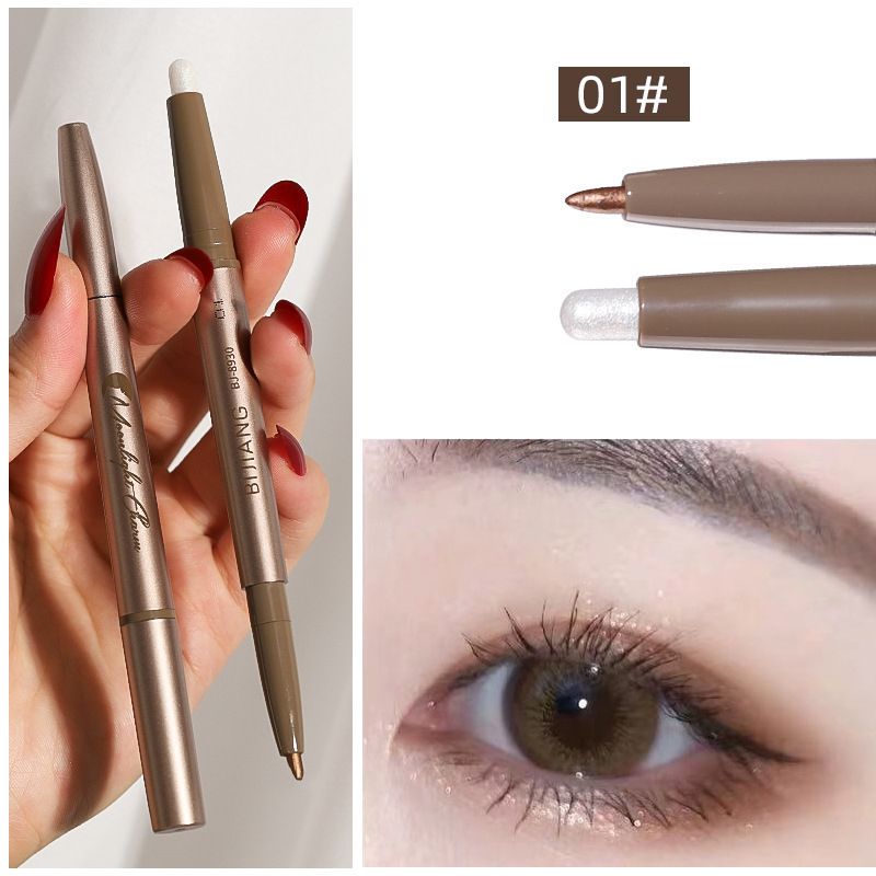 Zweifarbiger Shadow Eyeliner Seidenraupen-Textmarker – tolles Geschenk