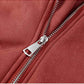 Ideales Geschenk - Damenjacke aus dickem Wildlederimitat mit Revers