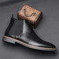 Exquisite Geschenke - Vintage -Mode von Herren -Mode Chelsea Lederstiefel