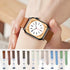 Exquisite Geschenke - Mode Magnetische Faltschließe Hochwertige Leder Smart Watch Band