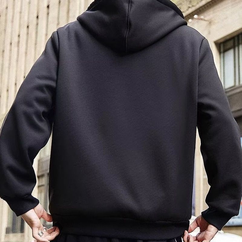 Ideales Geschenk - Kapuzenpullover mit Kapuze aus verdicktem Kaschmirimitat für Herren