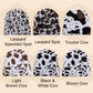 [Warmes Geschenk] Unisex Kuhdruck & Leopardendruck Strickmütze warm