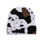 [Warmes Geschenk] Unisex Kuhdruck & Leopardendruck Strickmütze warm