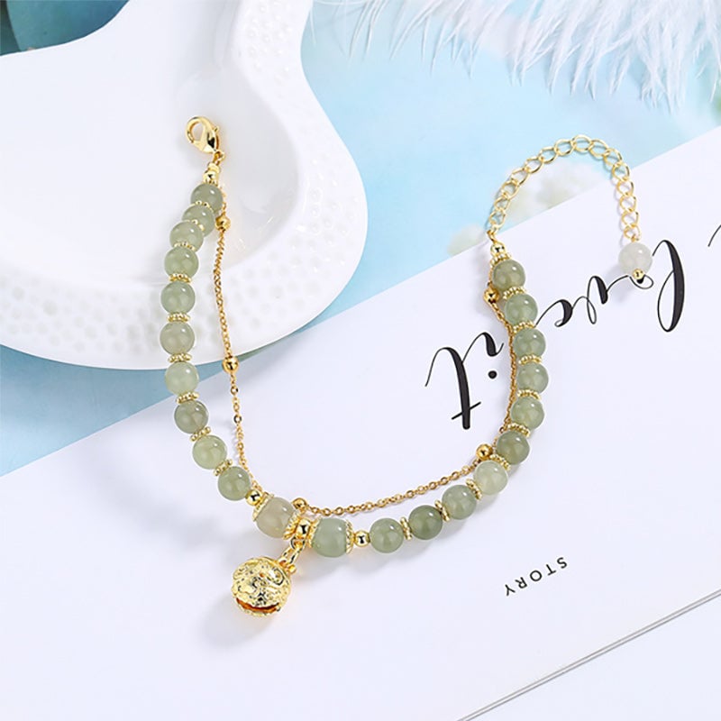 🎄🎁Ideales Geschenk - Elegantes Armband aus falscher Jade😍😍